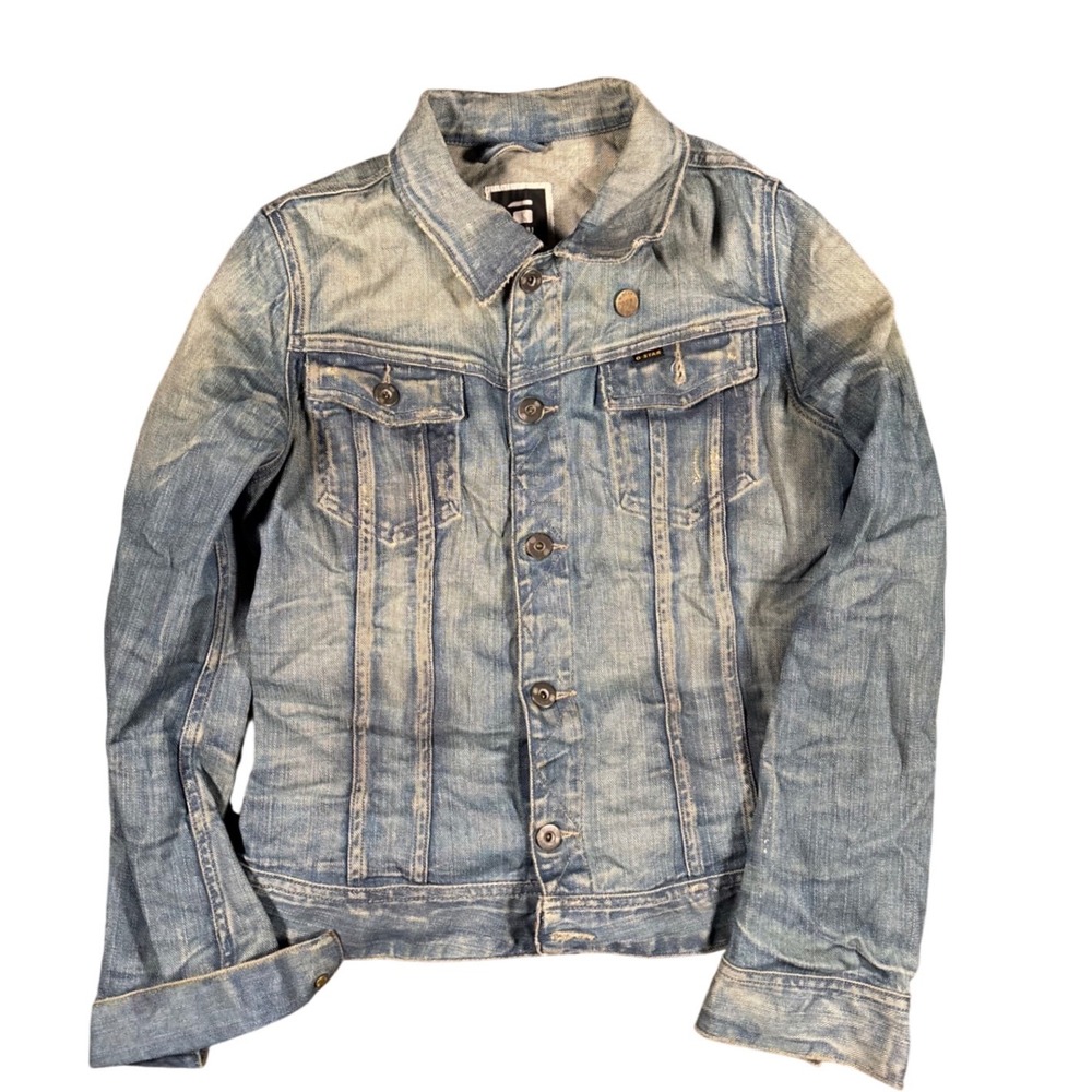 G-Star Raw Denim Type III 3 Trucker Jean Jacket Size Small